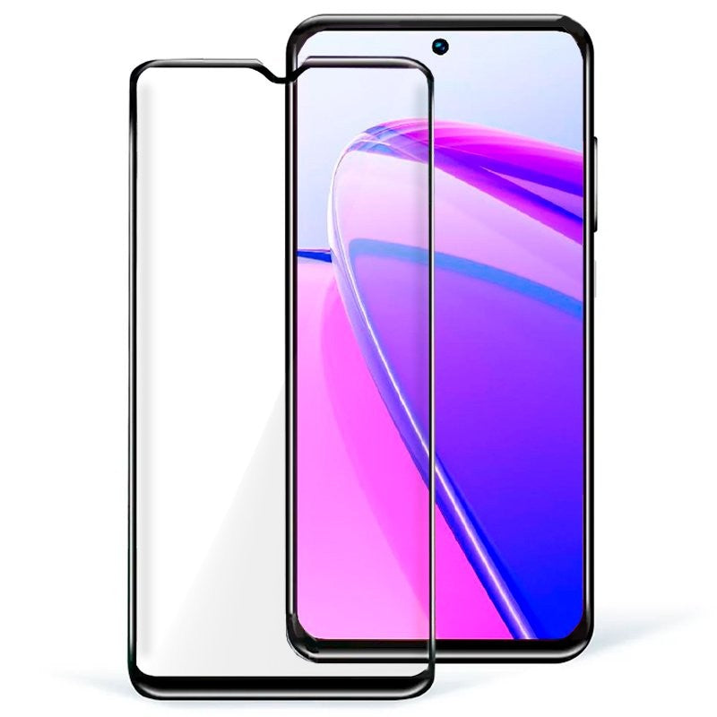 Folie Sticla Securizata, Flippy, Pentru Realme C55, Full Glue, Margini Negre, Transparent