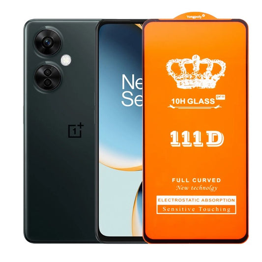 Folie Sticla Securizata OnePlus CE3 Lite, Flippy, Sticla de Protectie Compatibila cu OnePlus Nord CE3 Lite, Full Cover 111D, HD, Margini Negre, Transparenta