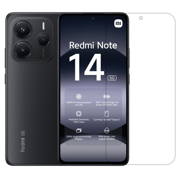 Folie Sticla Securizata pentru Xiaomi Note 14, Flippy, Sticla de Protectie Compatibila cu Xiaomi Note 14, 2.5D, HD, Transparenta