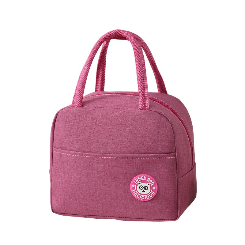 Geanta Termica pentru Pranz, Flippy, Multifunctionala, Compartimentata, Impermeabila, cu Manere, Buzunar Exterior, 22x14x19 cm, Roz