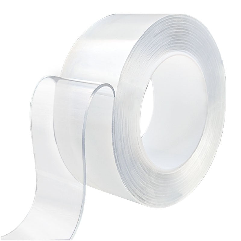 Banda Dublu Adeziva, Flippy, Transparenta, Rezistenta la Apa, Reutilizabila, Tehnologie Nano, 30mm x 1mm x 5m, Fara Urme