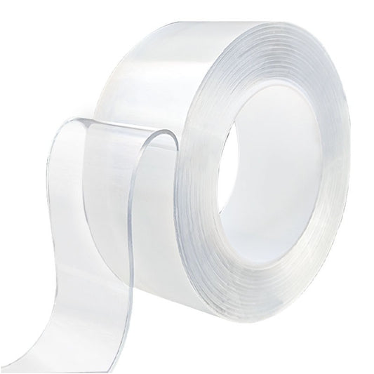 Banda Dublu Adeziva, Flippy, Transparenta, Rezistenta la Apa, Reutilizabila, Tehnologie Nano, 30mm x 1mm x 1m, Fara Urme