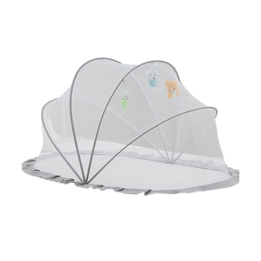 Husa Anti-Tantari, Flippy, Pliabila, Protectie 360 Grade, 0-1 An, 60 x 55 x 5 cm, Gri