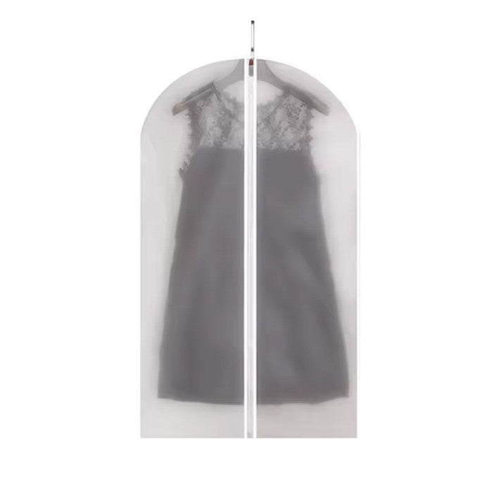 Set 5 Huse de Depozitare cu Fermoar, Flippy, pentru Haine, de Protectie, pentru Voiaj, Netesut, Rezistent la Praf, 60x100 cm, Transparent-Alb