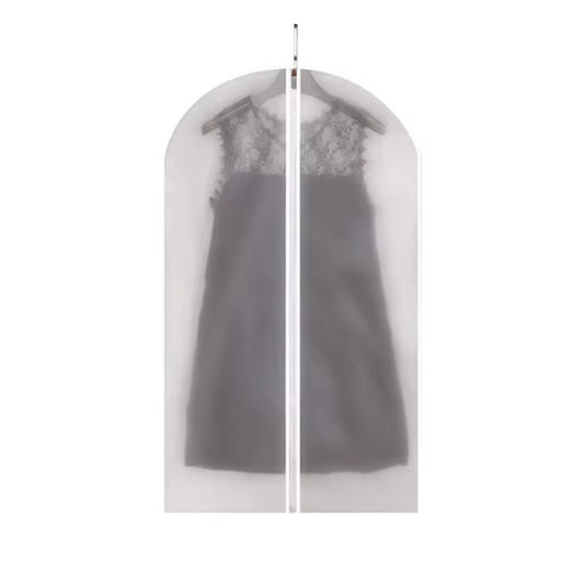 Set 5 Huse de Depozitare cu Fermoar, Flippy, pentru Haine, de Protectie, pentru Voiaj, Netesut, Rezistent la Praf, 60x100 cm, Transparent-Alb