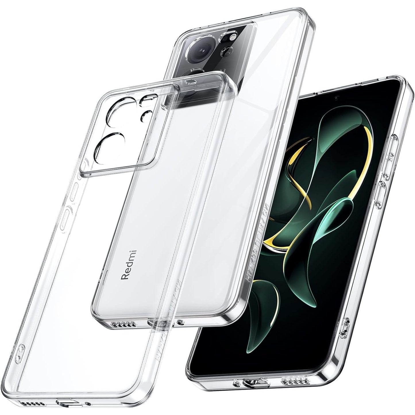 Husa Telefon, Flippy, Compatibila Xiaomi Redmi 13T/13T Pro, Carcasa TPU, Protectie Camere, 1.5 mm, Transparent