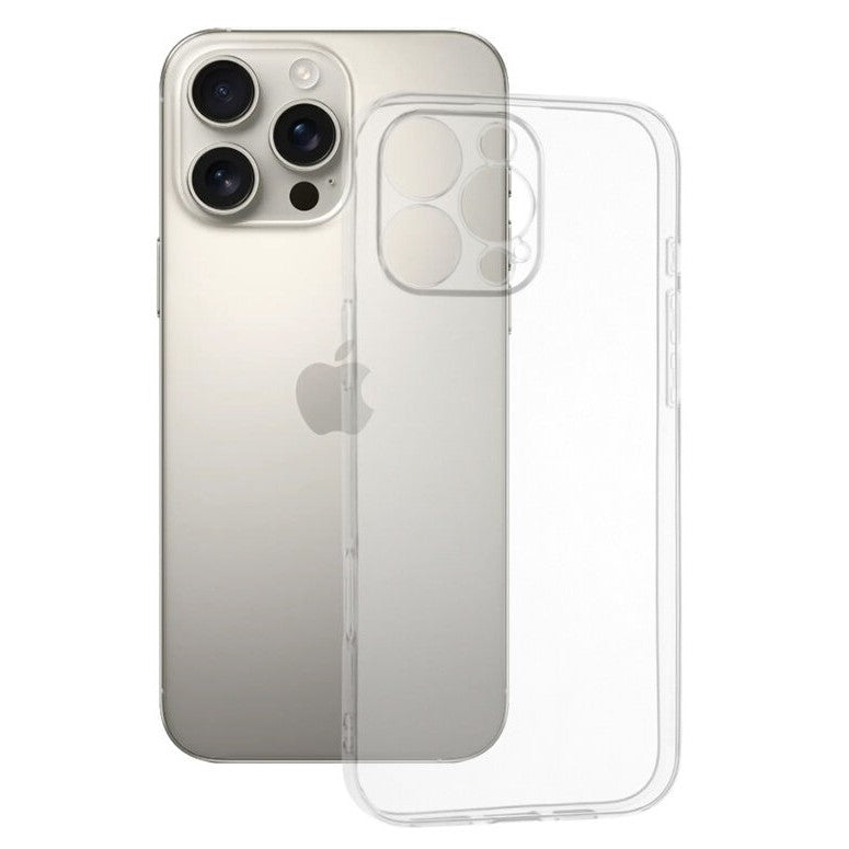 Husa de Protectie, Flippy, pentru Apple iPhone 16 Pro, TPU Protect Plus, cu Dust Plug, Transparent