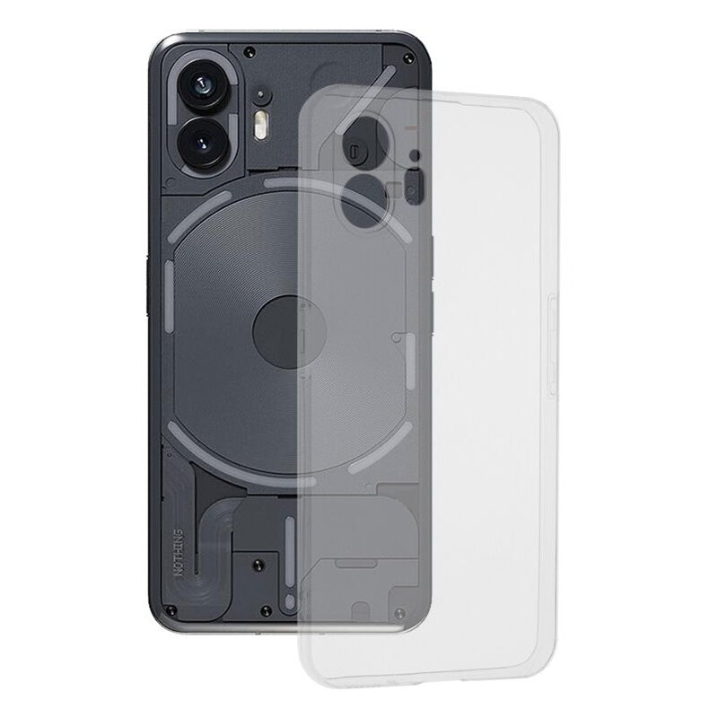 Husa de Protectie, Flippy, pentru Nothing Phone 2, TPU Protect Plus, cu Dust Plug, Transparent