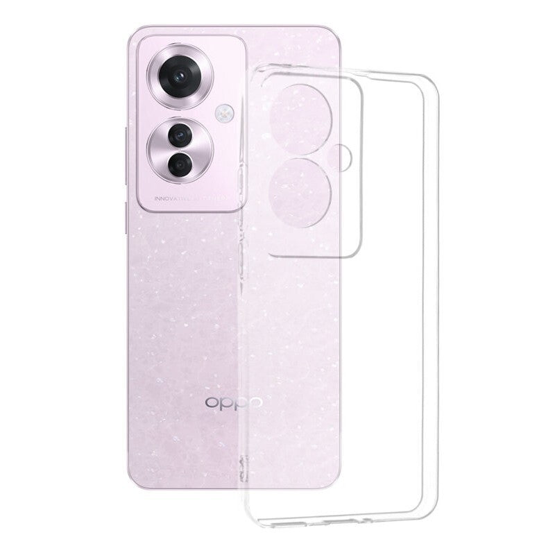 Husa de Protectie, Flippy, pentru Oppo Reno 11F, TPU Protect Plus, cu Dust Plug, Transparent