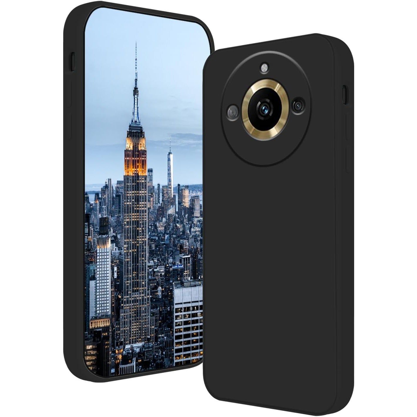 Husa de Protectie, Flippy, pentru Realme 11 Pro Plus, Liquid Silicone, cu Microfibra pe Interior, Protectie Antisoc, Compatibil Incarcare Wireless, Negru