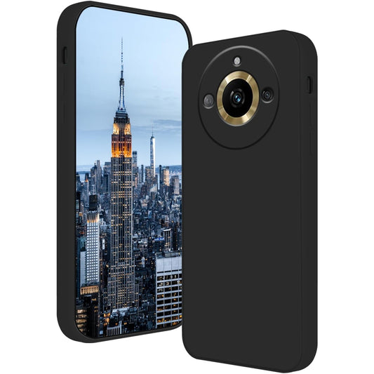 Husa de Protectie, Flippy, pentru Realme 11 Pro Plus, Liquid Silicone, cu Microfibra pe Interior, Protectie Antisoc, Compatibil Incarcare Wireless, Negru