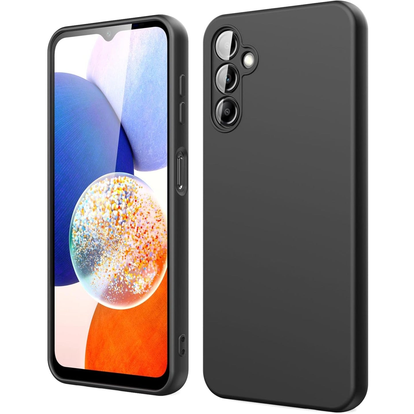 Husa de Protectie, Flippy, pentru Samsung Galaxy A15, Liquid Silicone, cu Microfibra pe Interior, Protectie Antisoc, Compatibil Incarcare Wireless, Negru