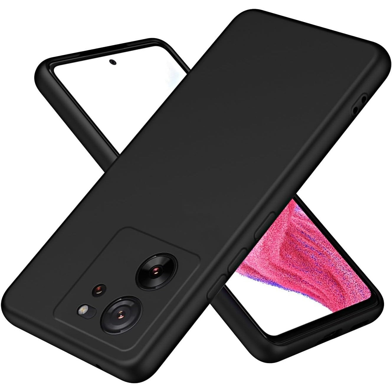 Husa de Protectie, Flippy, pentru Xiaomi Redmi 13T, Liquid Silicone, cu Microfibra pe Interior, Protectie Antisoc, Compatibil Incarcare Wireless, Negru
