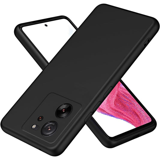 Husa de Protectie, Flippy, pentru Xiaomi Redmi 13T, Liquid Silicone, cu Microfibra pe Interior, Protectie Antisoc, Compatibil Incarcare Wireless, Negru