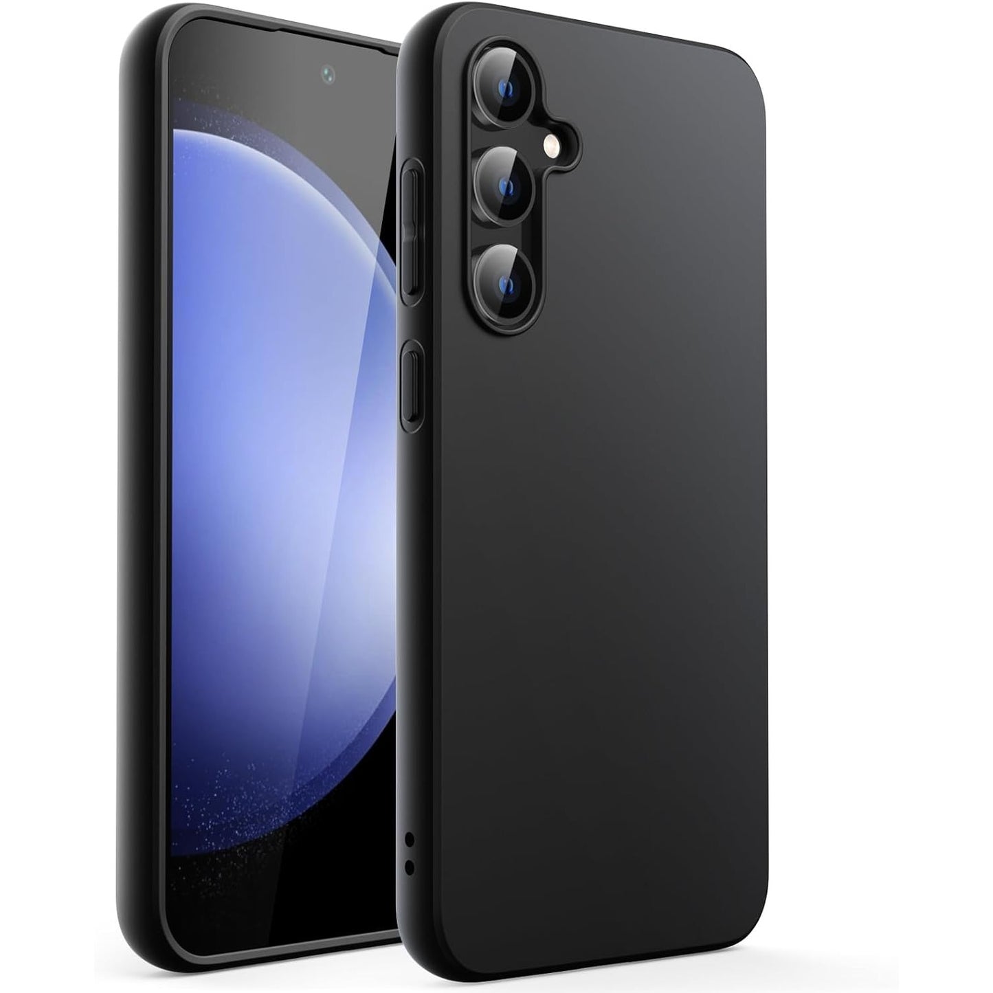 Husa de Protectie Matte TPU, Flippy, pentru Samsung Galaxy S23 FE 5G, Protectie Camera, Antisoc, Antizgariere, Antialunecare, Acoperire Completa, Negru