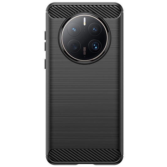 Husa de Protectie pentru Huawei Mate 50 Pro, Flippy, Protectie 360, din TPU cu element de Carbon, Anti Alunecare, 1.8 mm, Negru