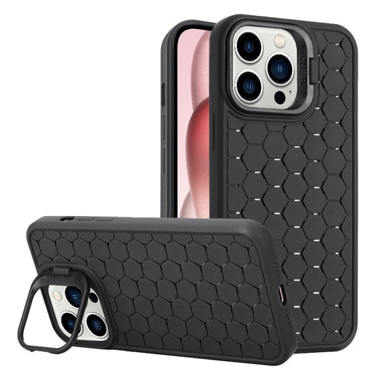 Husa de Protectie TPU, Flippy, pentru Apple iPhone 14 Pro Max, 3D Cube, cu Inel, Protectie Camera, Antisoc, Antizgariere, Antialunecare, Acoperire Completa, Negru