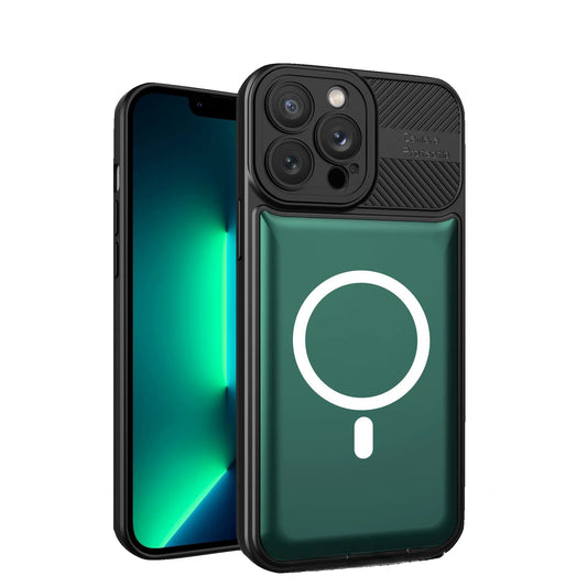 Husa Urban Armor pentru Samsung S23 Plus Verde inchis, Suport Auto Magnetic, Protectie Antisoc, Flippy