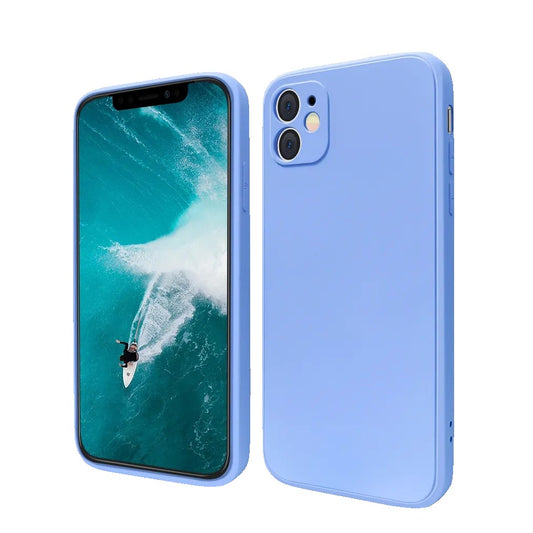 Husa pentru Apple iPhone 14 Plus Flippy, Liquid Silicone, cu Microfibra pe interior, Protectie Antisoc, Lilac Purple( Mov)