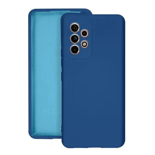 Husa protectie Flippy pentru Samsung A53 5G Liquid Silicone Albastru Inchis