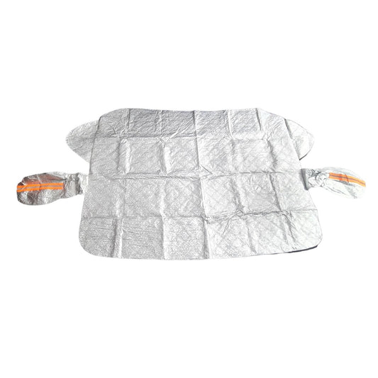 Husa de Protectie pentru Parbriz, Flippy, Protectie pentru Zapada Gridnina Soare, Scut Auto anti Zapada, 150 x 110 cm Argintiu