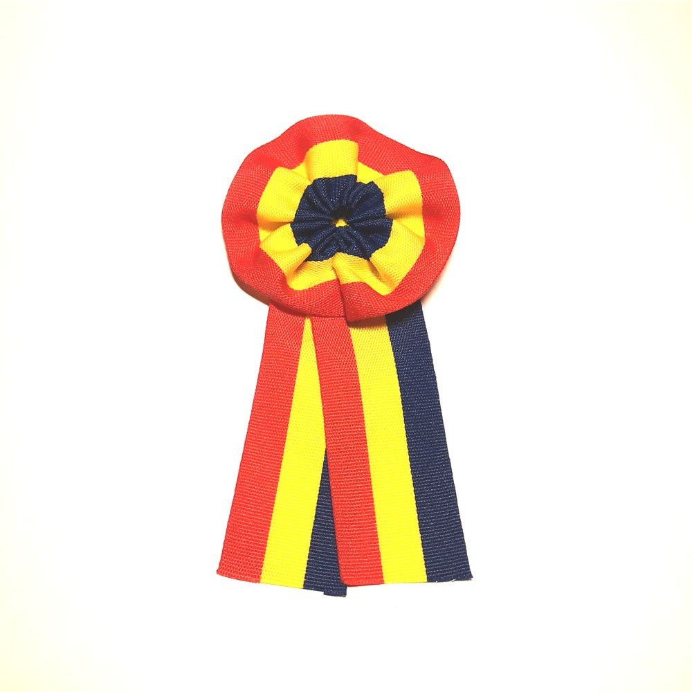 Insigna Textila tip Coarda, Flippy, Insigna Drapelul Romaniei, din Material Textil, 5.3 cm, insigna Tricolorul Romaniei, Multicolor