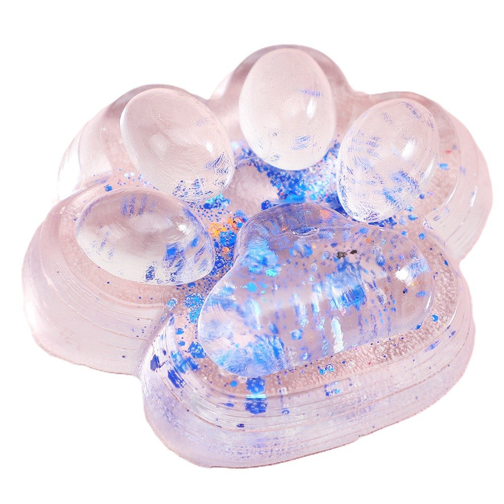 Jucarie Antistres Squishy, Flippy, Labuta de Pisica Pufoasa, cu Revenire Lenta, 7 x 6.5 cm, Model 270532, Multicolor