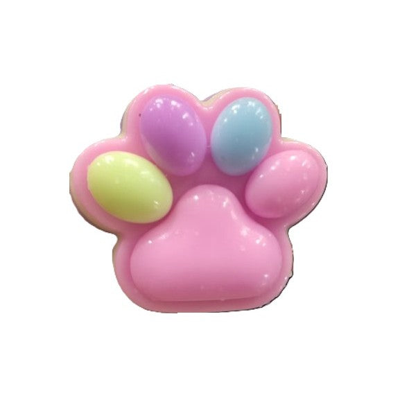 Jucarie Antistres Squishy, Flippy, Labuta de Pisica Squeeze Toys, cu Revenire Lenta, 7.5 cm, Model 270529, Multicolor