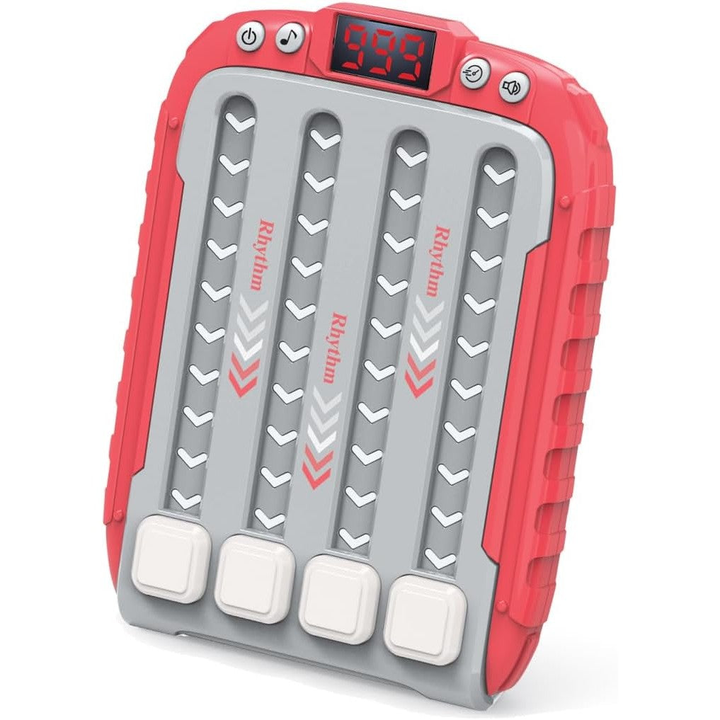 Jucarie Interactiva, Flippy, Joc Rhythm, +3 Ani, din ABS, 6 Niveluri, 15 x 3 x 11 cm, Functie Muzicala, Rosu