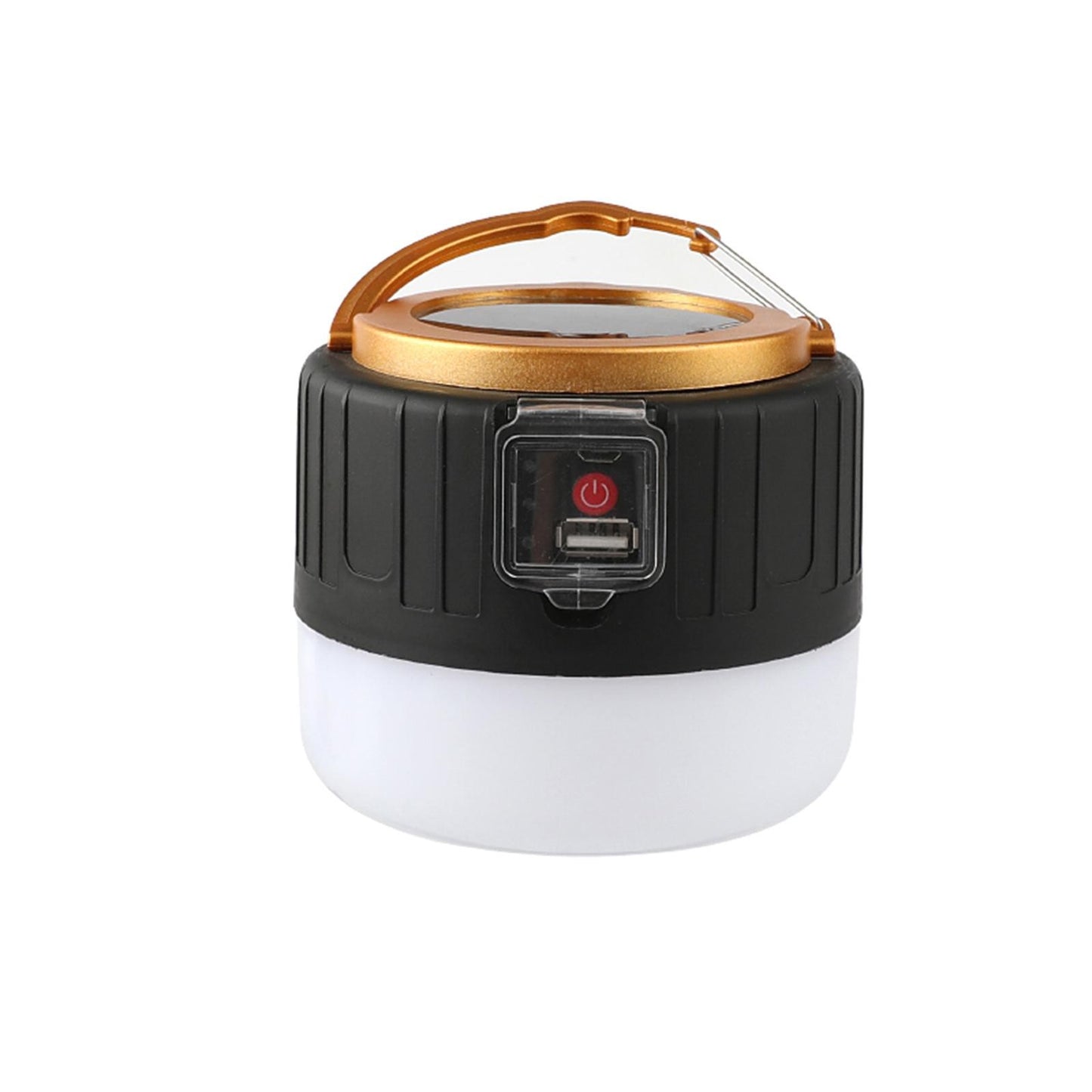 Lampa Portabila, Flippy, Incarcare Solara + USB, Afisaj Inteligent al Bateriei, Raza de Actiune 32 mp, 6x9x11 cm, 3 Moduri, Negru