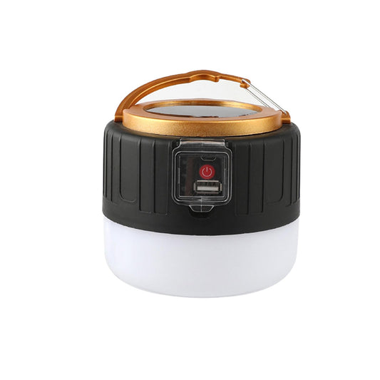 Lampa Portabila, Flippy, Incarcare Solara + USB, Afisaj Inteligent al Bateriei, Raza de Actiune 32 mp, 6x9x11 cm, 3 Moduri, Negru