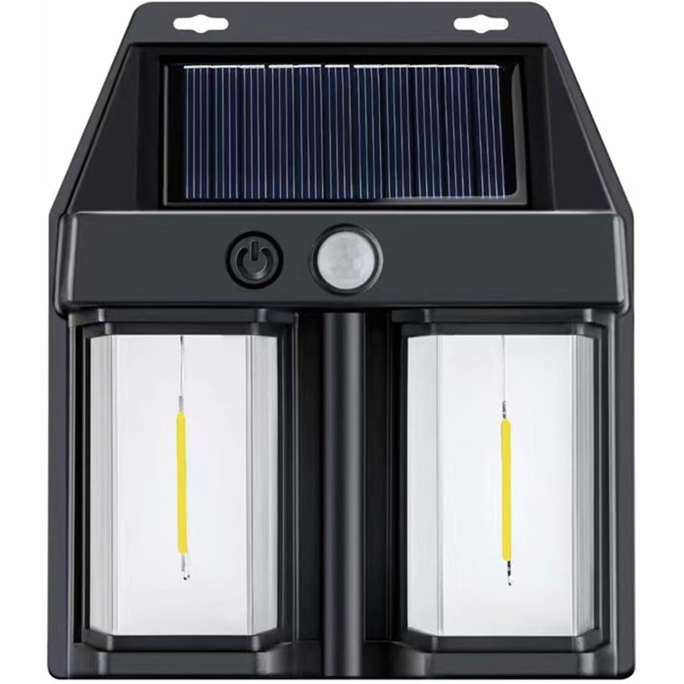 Lampa Solara LED Decorativa de Perete, Flippy, pentru Exterior, Suspendata, 800mAh, 15x13x6 cm, Neagra