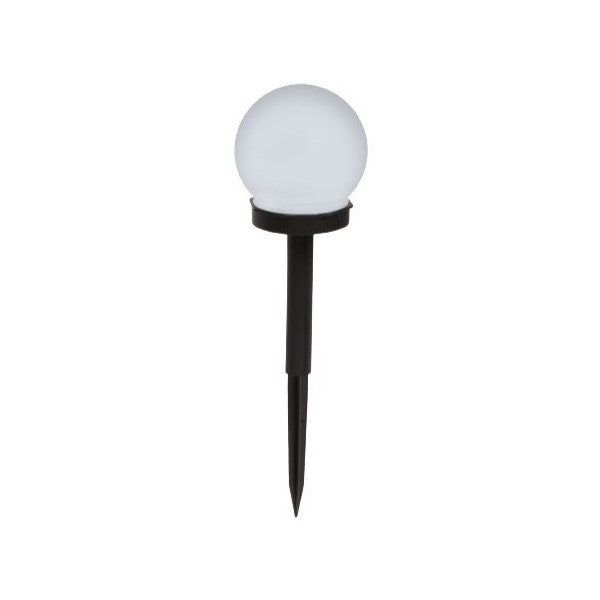 Lampa solara LED, Sferica, Tip Glob Flippy, Diametru 10 cm, Alb cald