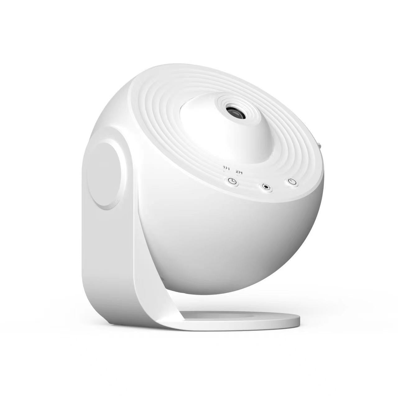 Lampa Tip Proiector Galaxie, Flippy, pentru Dormitor, Tematica Cer Instelat, Model Glob, HD, Rotire 360 de Grade, 13 Imagini, Incarcare USB, 5 W, 11.2x10.8x10.9 cm, Alb