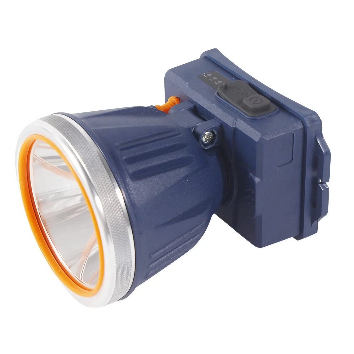 Lanterna LED de Montat pe Cap, Flippy, cu Raza Lunga de Zoom, Reincarcabila USB, Far Telescopic, Rezistent la Apa, Reglabil, pentru Pescuit in Aer Liber, Camping, Lumina Puternica, Lanterna, 10.5x8x6.5 cm, Albastru