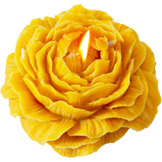 Lumanare Parfumata, Flippy, Model Trandafir, Ardere 10h, 70 g, 7.5 x 3.5 cm, Parfum de Citrice, Portocaliu