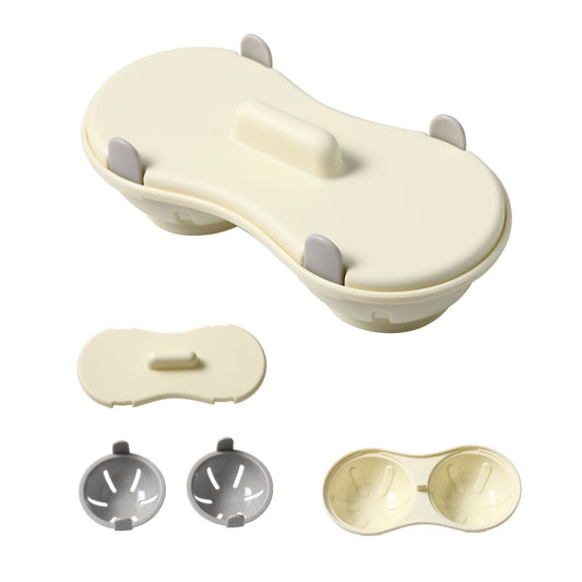 Recipient Dublu pentru Oua, Flippy, din Plastic Flippy, pentru Gatit la Microunde, 22 x 11.8 x 8 cm, Gri