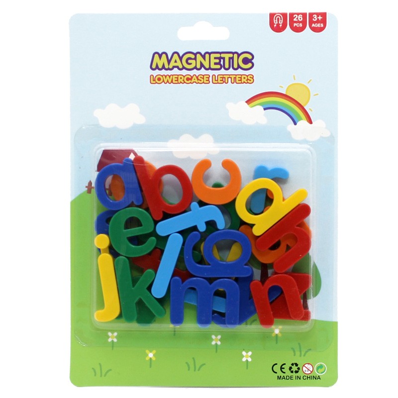 Set 26 Litere, Flippy, Magnetice, pentru Frigider, din Plastic, +3 Ani, 13 x 18 x 14 cm, Multicolor