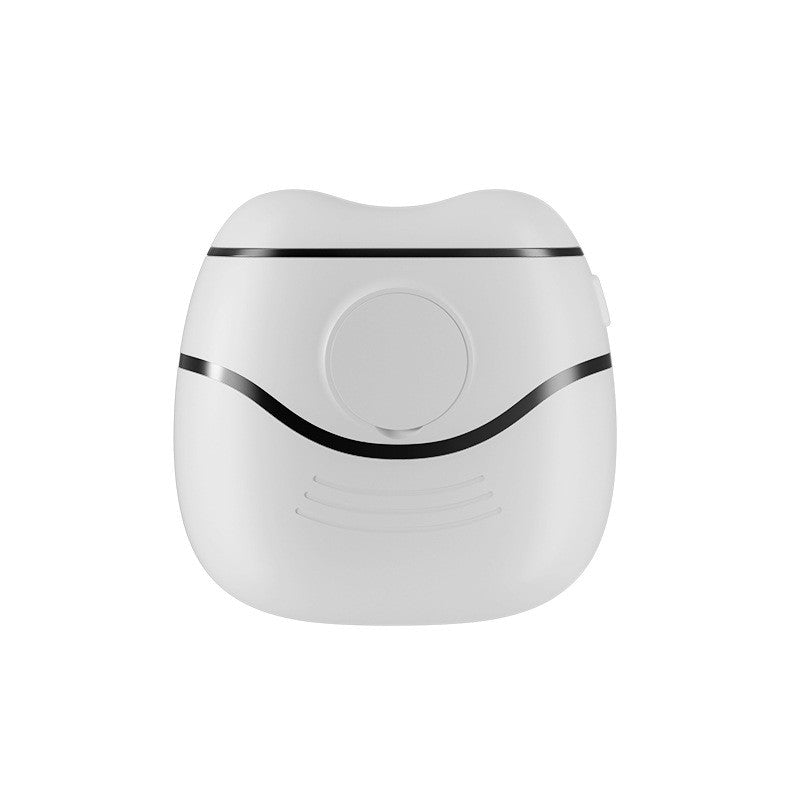 Unghiera Electrica, Flippy, Aparat de Tuns Unghiile pentru Copii si Adulti, Portabila cu 2 Baterii AA, Zgomot redus 50 db, 7.4 x 7.3 x 3 cm, Alb Negru