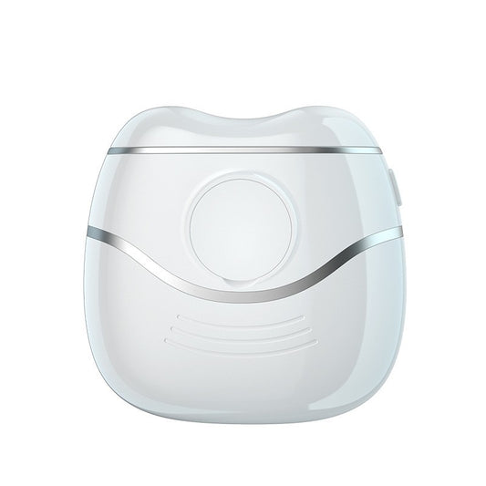 Unghiera Electrica, Flippy, Aparat de Tuns Unghiile pentru Copii si Adulti, Portabila cu 2 Baterii AA, Zgomot redus 50 db, 7.4 x 7.3 x 3 cm, Alba