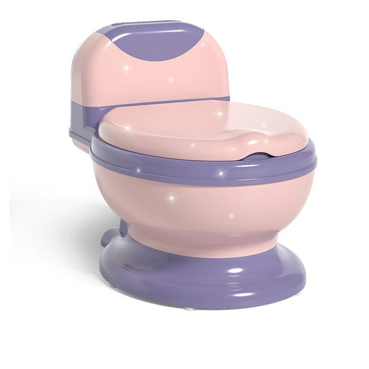 Olita Bebelusi, Flippy, pentru Copii 1 - 8 Ani, Model Toaleta Adulti, Colac Moale PVC, Compartiment Detasabil, Cutie Depozitare Hartie, 34 x 32 x 19 cm, Roz/Mov