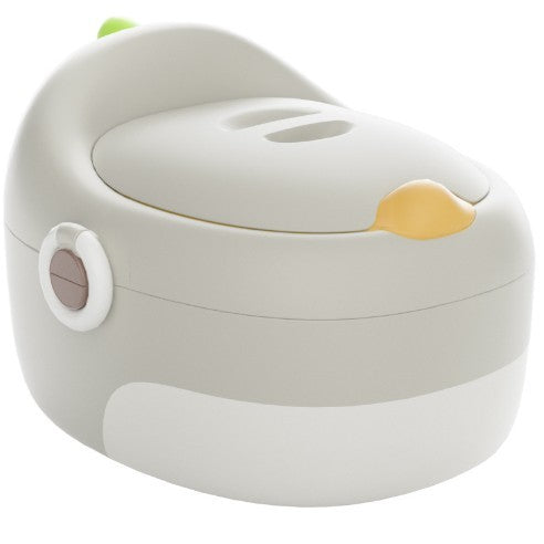 Olita pentru Copii, Flippy, 3 in 1, Detasabila, Inaltator, Reductor WC, cu Capac, 100 de Saci de Unica Folosinta, Gri