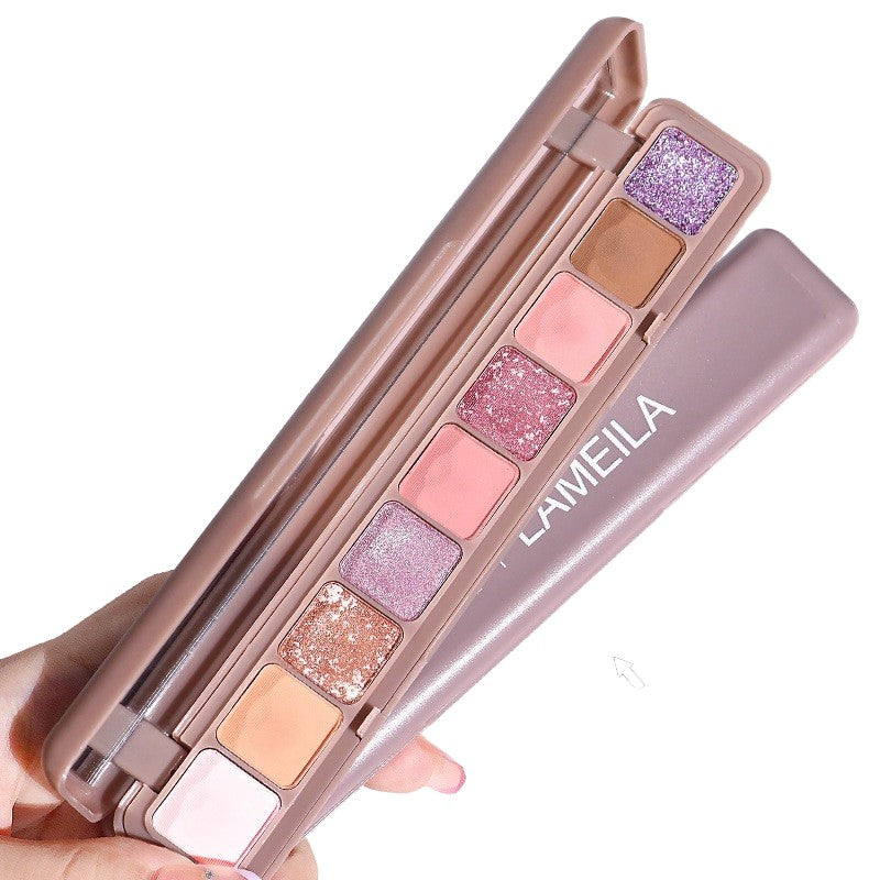 Paleta Farduri Flippy, 9 Culori, Farduri Mate si Sidefate, Rezistenta la Apa, Oglinda, 10 g,  9 x 3 x 2 cm, Valabilitate 3 Ani, Multicolor