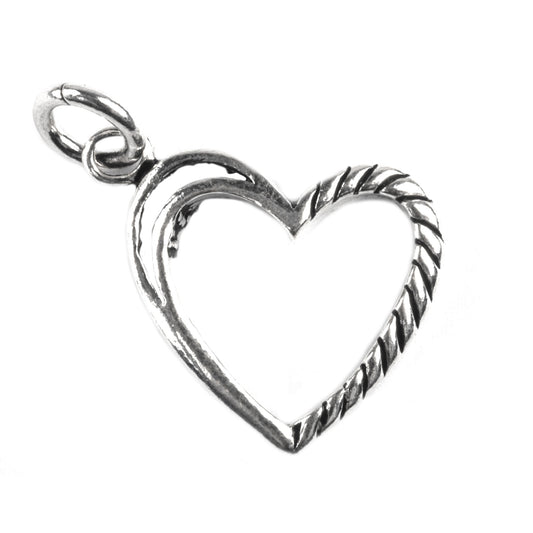 Pandantiv Inima Contur, Argint 925, 2.7 x 1.5 cm