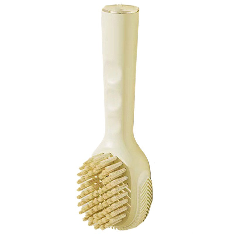 Perie pentru Curatare Incaltaminte cu Recipient pentru Detergent, Flippy, Perie Multifunctionala pentru Incaltaminte si Lenjerie, cu Peri Moi, Fara Deteriorare, 22x6x4 cm, Galben