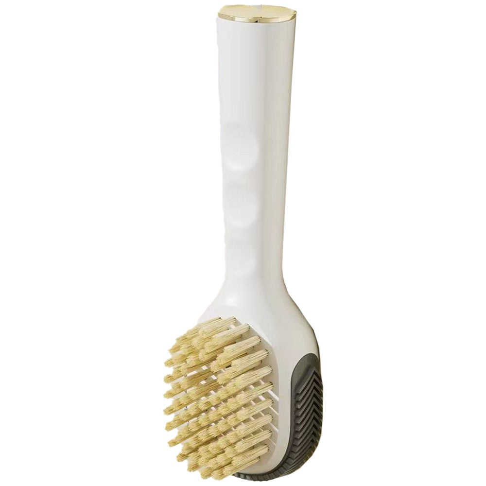 Perie pentru Curatare Incaltaminte cu Recipient pentru Detergent, Flippy, Perie Multifunctionala pentru Incaltaminte si Lenjerie, cu Peri Moi, Fara Deteriorare, 22x6x4 cm, Culoare Alb