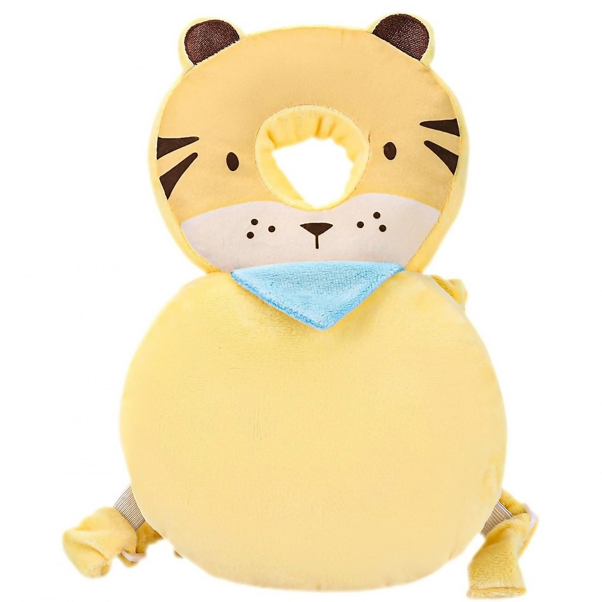 Perna tip Rucsac pentru Protectia Capului, Flippy, Tetiera tip Tigru, pentru Bebelusi, 33x6x19 cm, 180 g, Crem