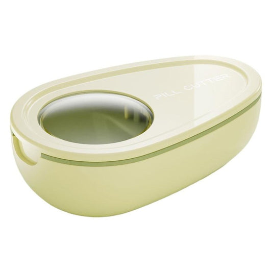 Cutie Taiat Pastile si Depozitare Medicamente, Flippy, Galbena, 8x5x2.65 cm, Compacta si Portabila, Ideala Pentru Calatorii