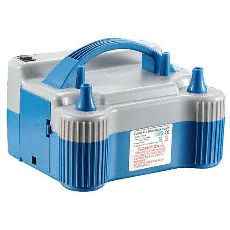 Pompa Electrica de Umflat Baloane, Flippy, cu Doua Iesiri, 220V, Putere 700W, Accesorii petrecere, Albastru-Gri