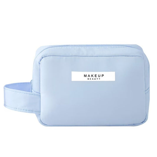 Portfard, Flippy, cu Maner, Material Impermeabil, pentru Cosmetice, 16 x 11 x 7 cm, Albastru